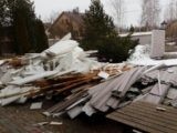 Демонтажные работы на высоте 6 метров в Сестрорецке